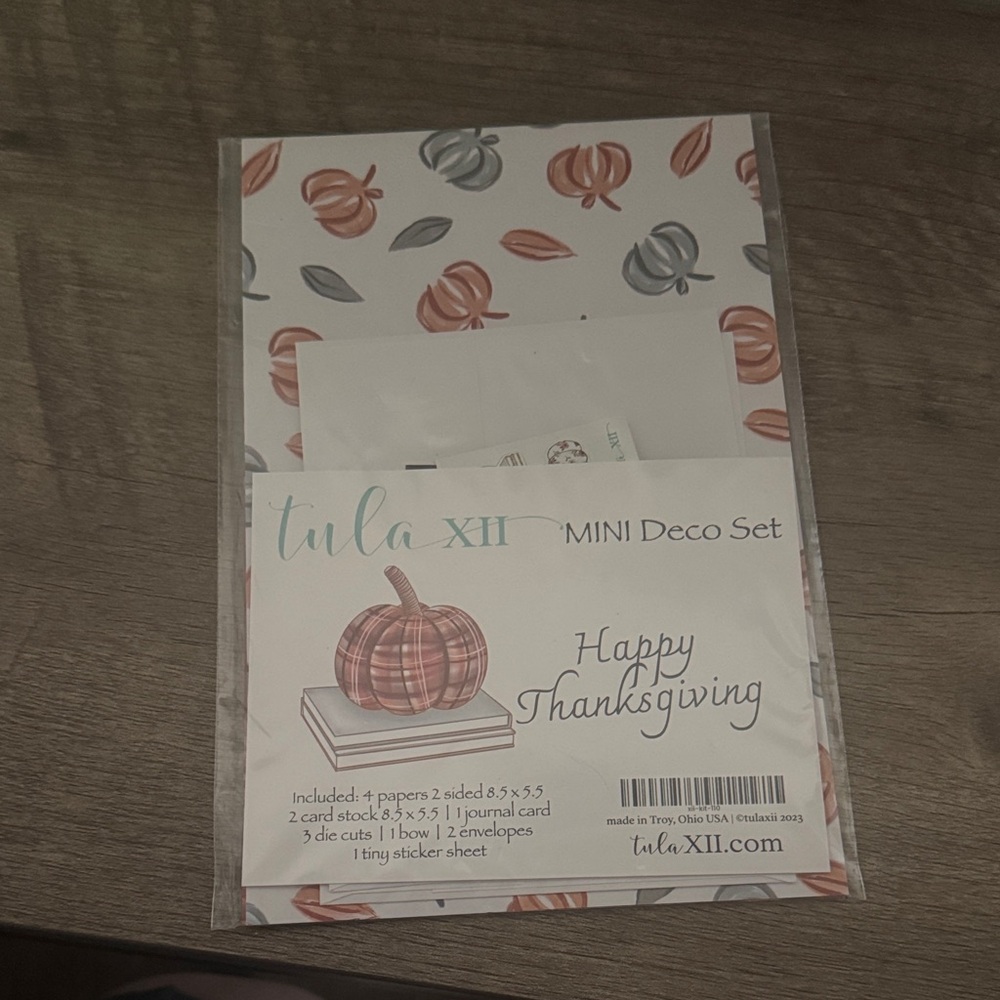 Tula XII Mini Deco Set - Festive Orange and Gray
